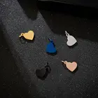 2 шт., подвеска-сердце из нержавеющей стали