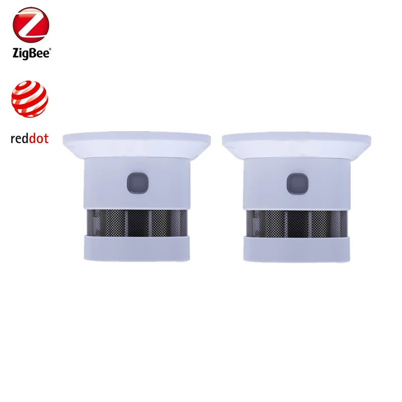 2 шт. фотоэлектрический детектор дыма Zigbee3.0 для дома | Безопасность и защита