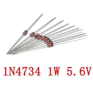 100pcs 1N4734A 1N4734 Zener Diode 1W 5.6V DO-41 IN4734A