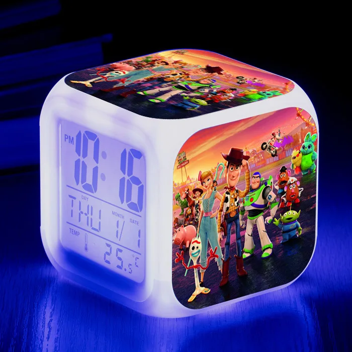 Новый аниме История Игрушек 4 3 Buzz светильник светодиодный Будильник мигающий