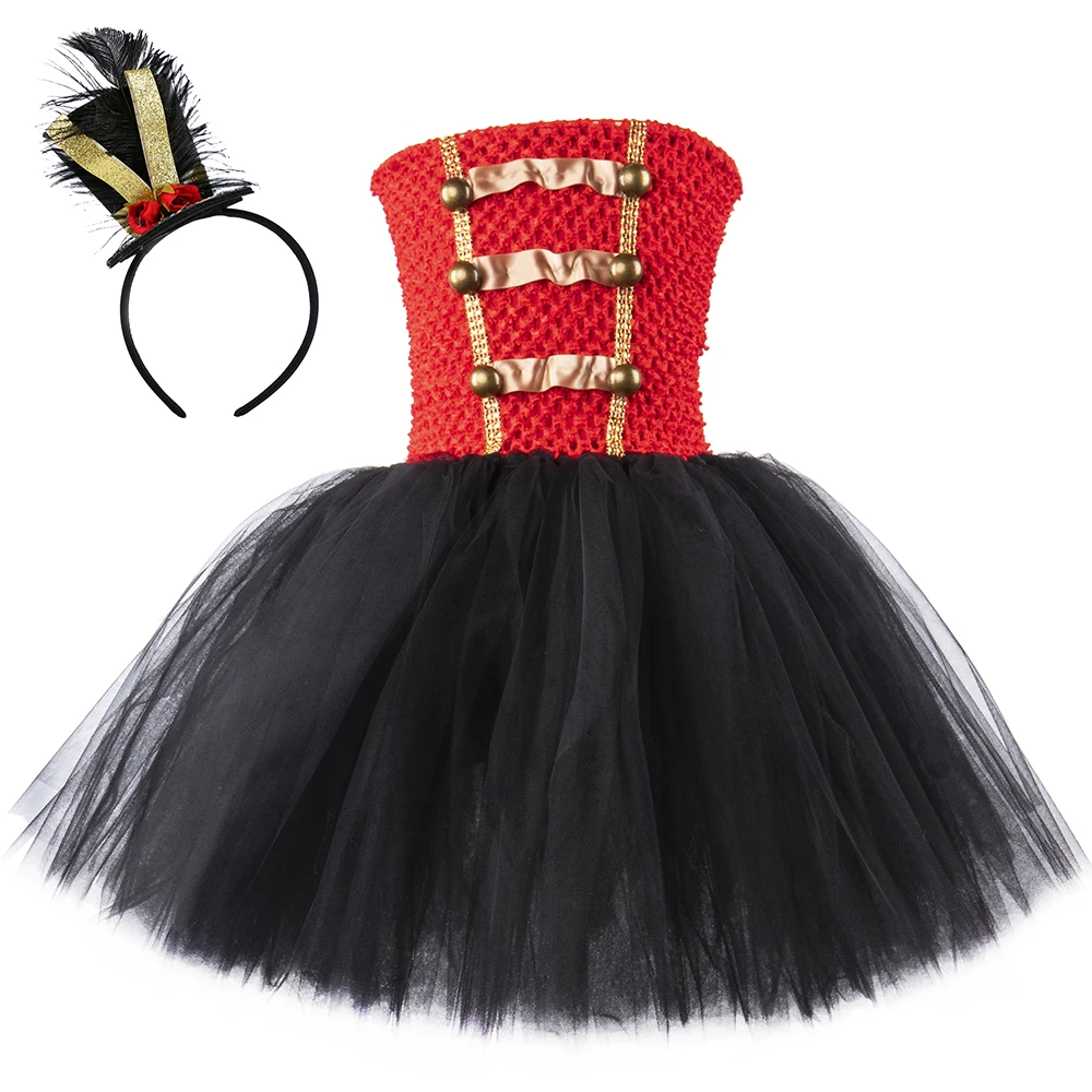

Circus Ringmaster Tutu Dress Tulle Girl Birthday Party Dress Kids Nutcracker Costumes Girls Child Christmas New Year Fancy Dress
