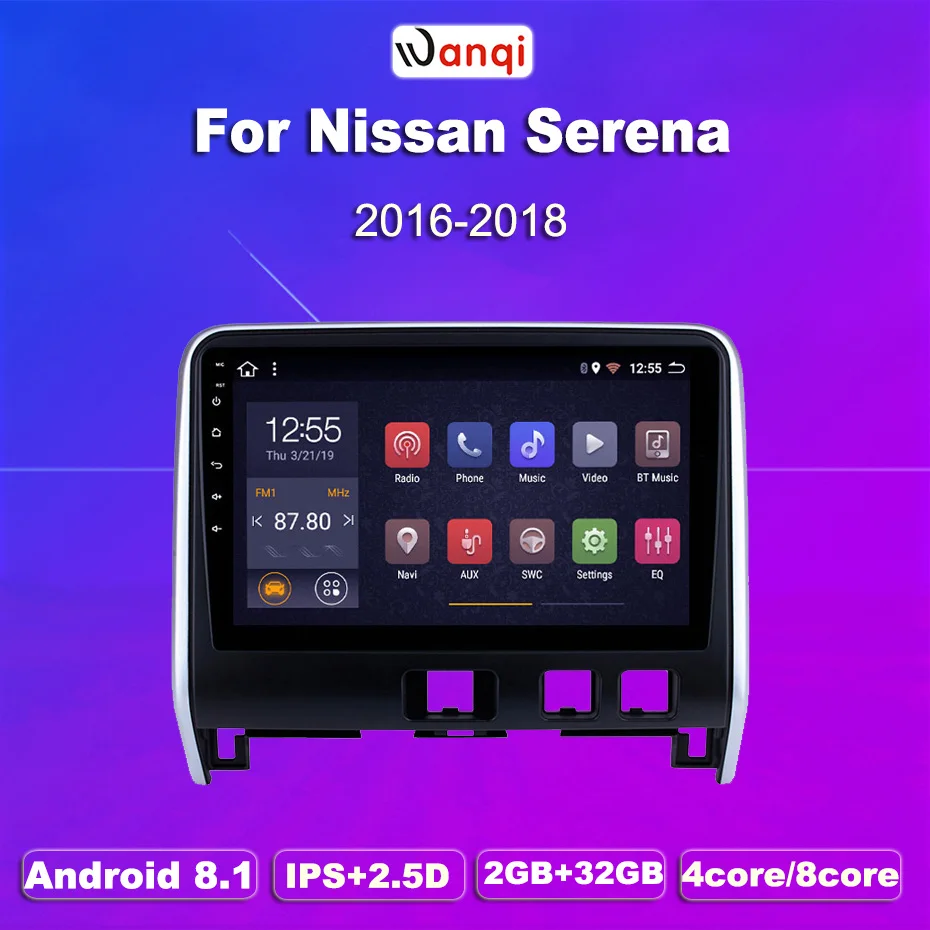 2G ram 32G rom 10 1 дюймовый hd-сенсорный экран Android 8 для 2016-2018 NISSAN SERENA с wifi Bluetooth музыка USB |