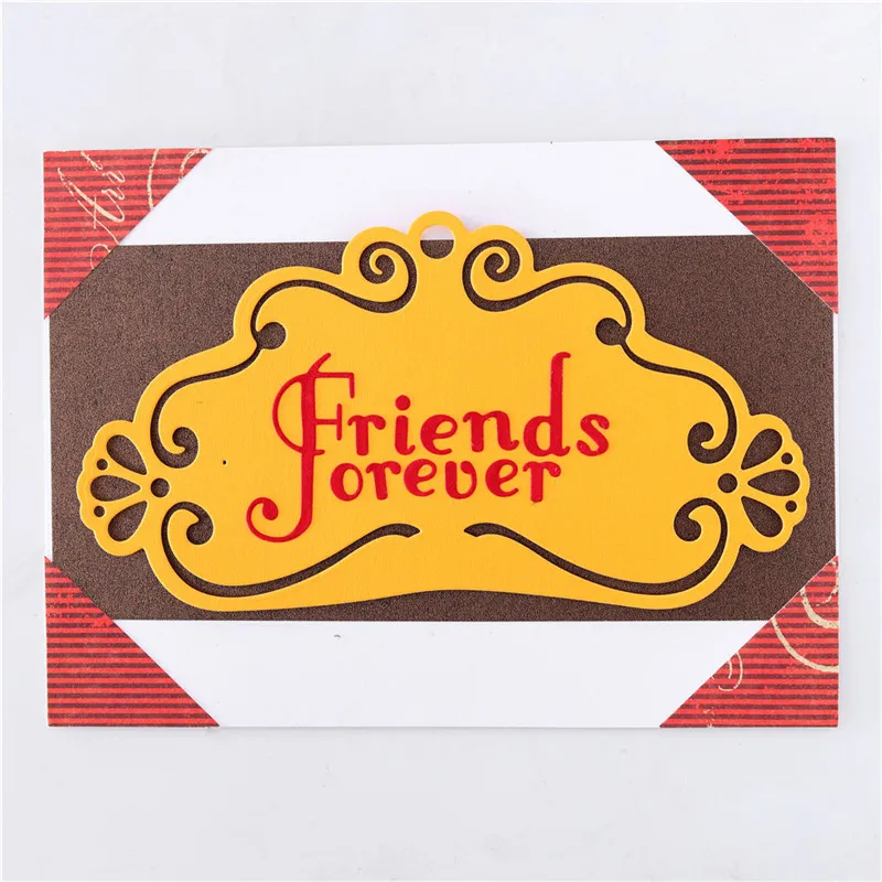 Трафареты YaMinSanNio Friends Forever металлические режущие штампы в рамке для изготовления
