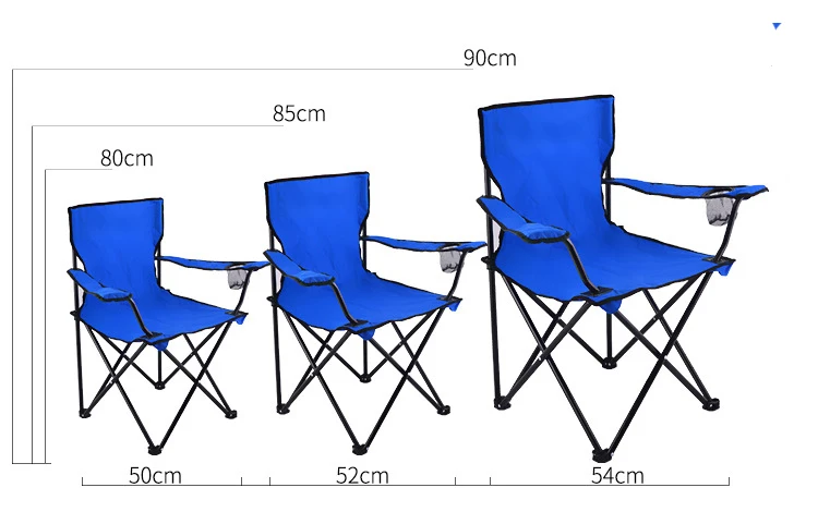 저렴한 휴대용 접이식 낚시 의자 팔걸이 가벼운 캠핑 의자 부드러운 좌석 야외 가구