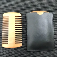 1pc natural wood hair brush hair comb for men beard care anti static wooden comb brushing hair care tools high quality