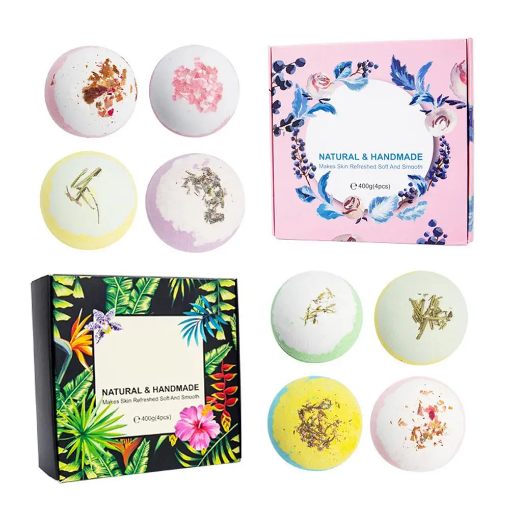 

4/8Pcs Bath Bubble Bath Salts Essential Oil Handmade SPA Stress Bath Salt Soap Bubble Shower Bombs Ball Body Cleaner Spa