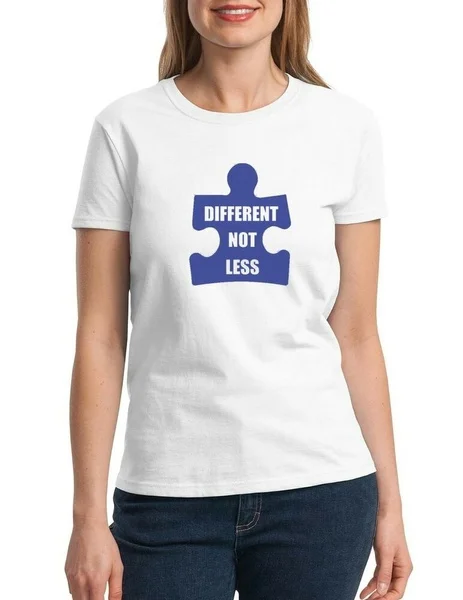 

Ladies Different Not Less Shirt Autism Awareness T-Shirt Autism Mom Tee