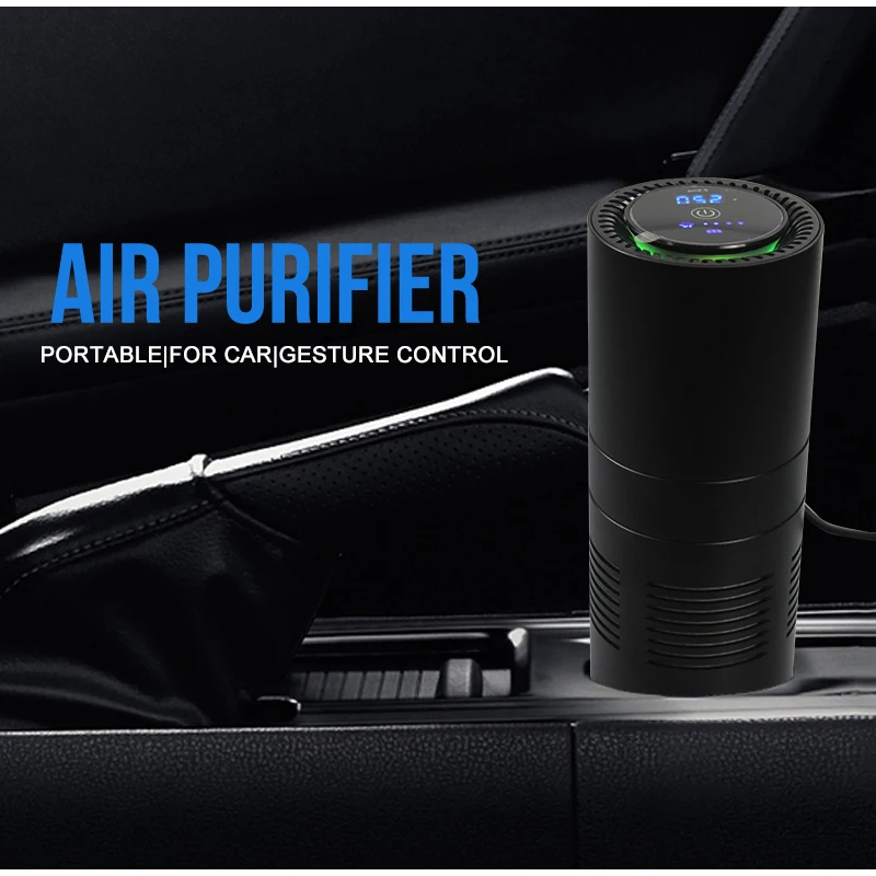 Автомобильный очиститель воздуха GIAHOL с HEPA фильтром PM2.5 сенсор удаление
