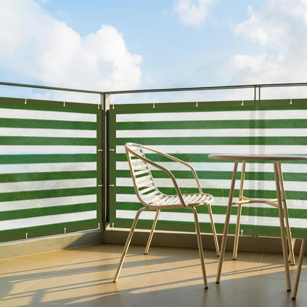 Полосатый балкон конфиденциальности Экранирование Открытый Кемпинг затеняющих