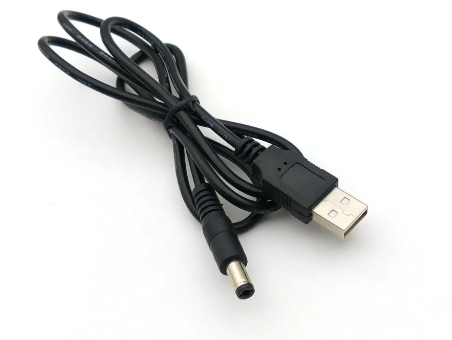 1 шт. 100 см кабель USB 2 0 А в 5 мм до мм/2 цилиндрический соединитель разъем зарядное