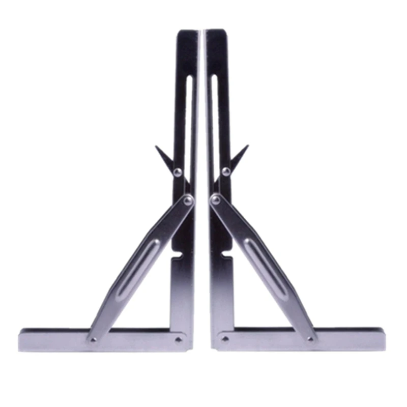 2 шт. из нержавеющей стали Складная полка столешница кронштейн 250 кг нагрузка