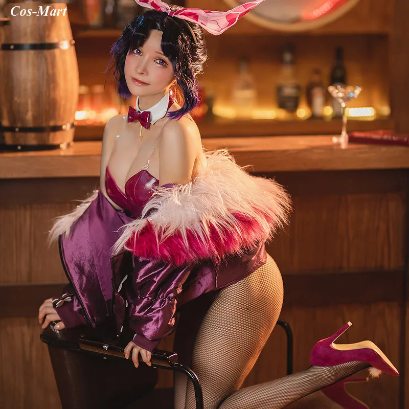 

Hot Anime Demon Slayer Kochou Shinobu Cosplay Costume Fashion Sexy Bunny Girl Uniform Female Halloween Party Role Play Clothing