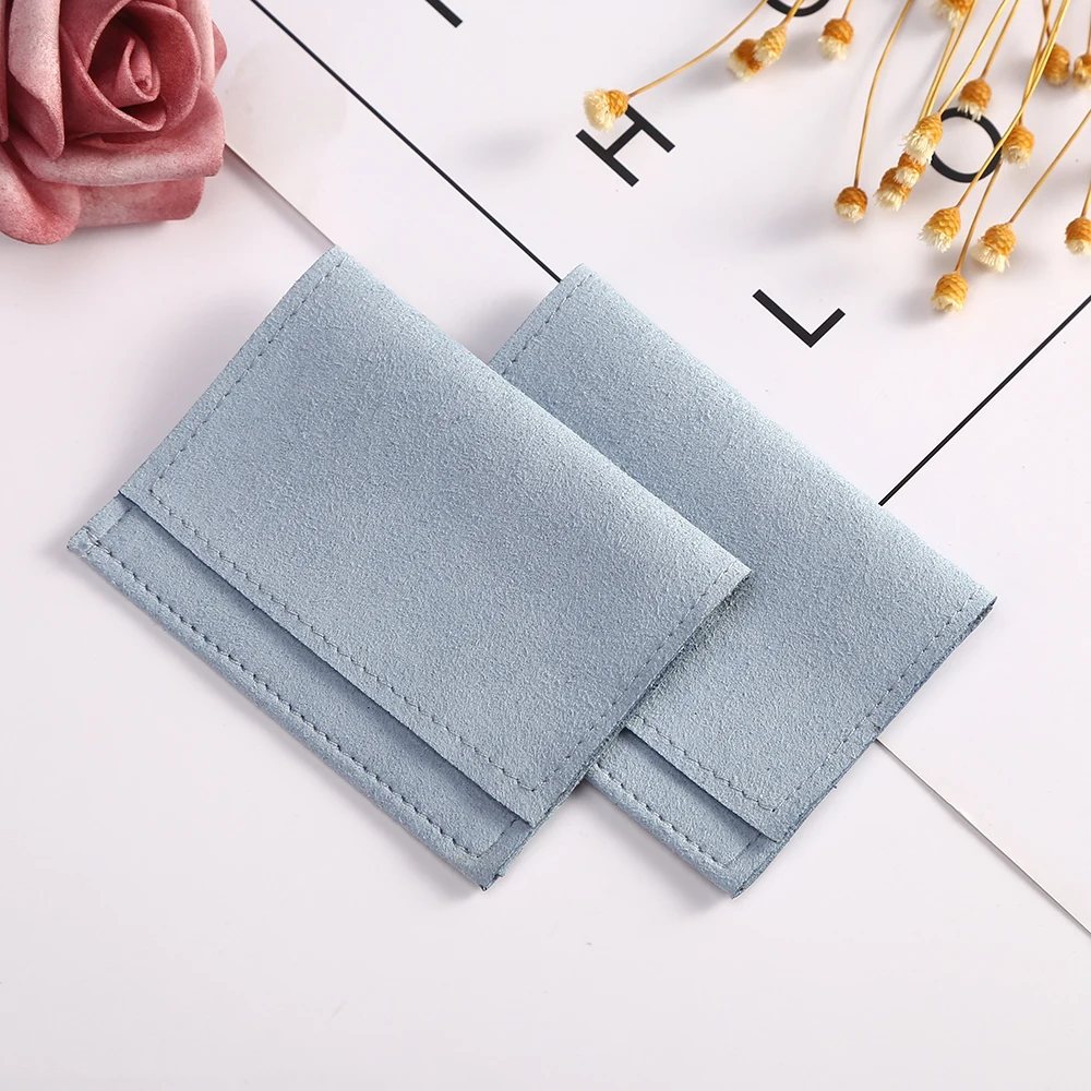 Microfiber Jewelry Packaging Pouches Envelope Bag for Rings Earings Necklace Luxury Jewellery Christmas Wedding Favor Gift Bag