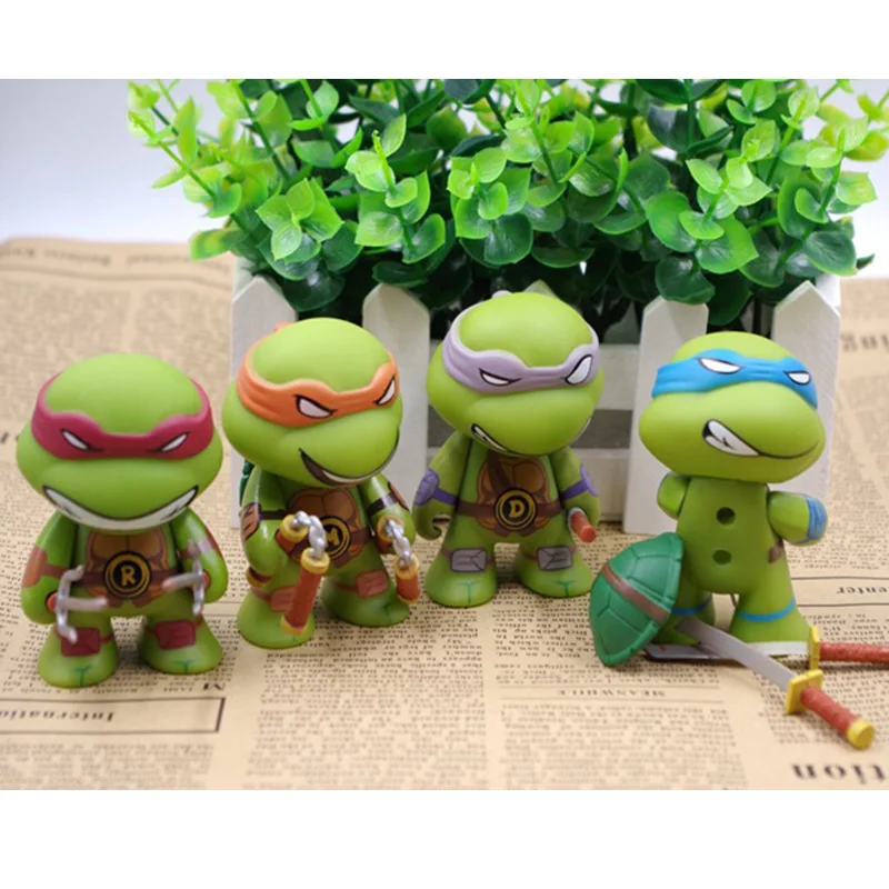 4 шт. классические Мультяшные Черепашки фигурки модель куклы Q версия кукла