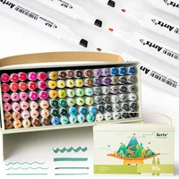 90 Colors Alcohol Markers, Arrtx ALP Marker Pen Dual Tips Drawing Pen for Portrait Illustration Suitable for Beginners & Artist