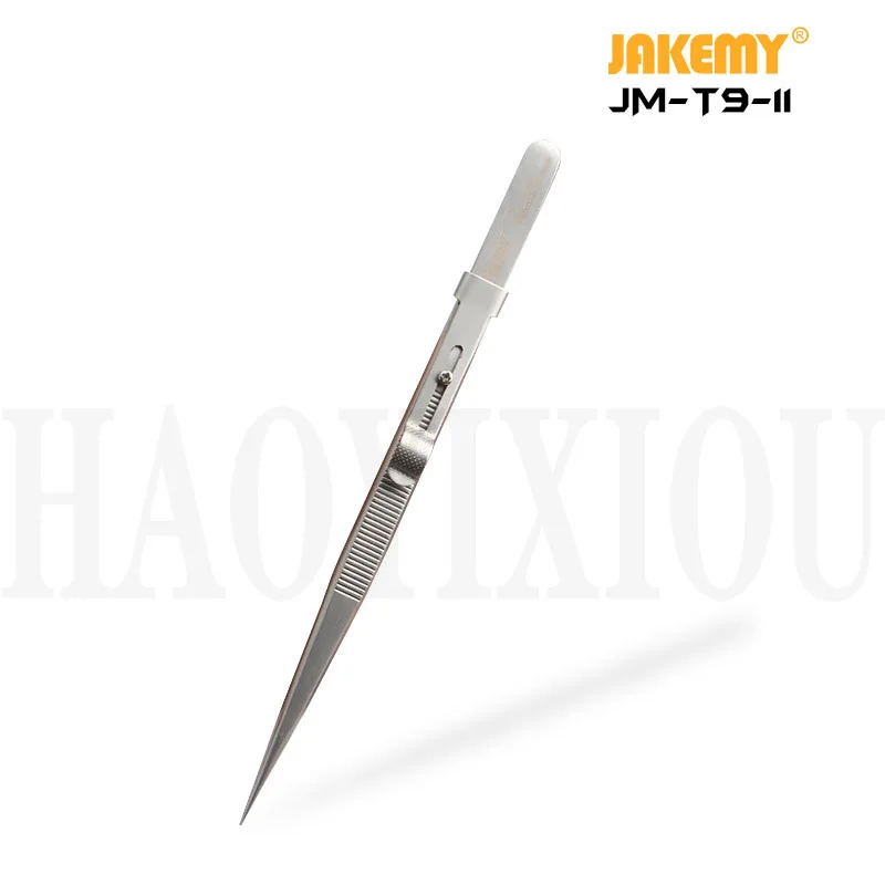 Jakemy 165 мм регулируемый пинцет антистатические пинцеты из нержавеющей стали