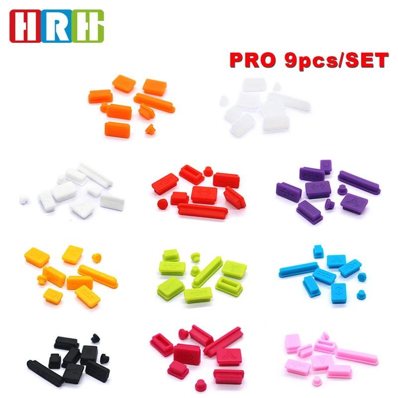 

HRH Wholesale 1 set Silicone Data Port Anti Dustproof Plug For Apple Macbook Pro dust plug Stopper Cover Set For Laptop