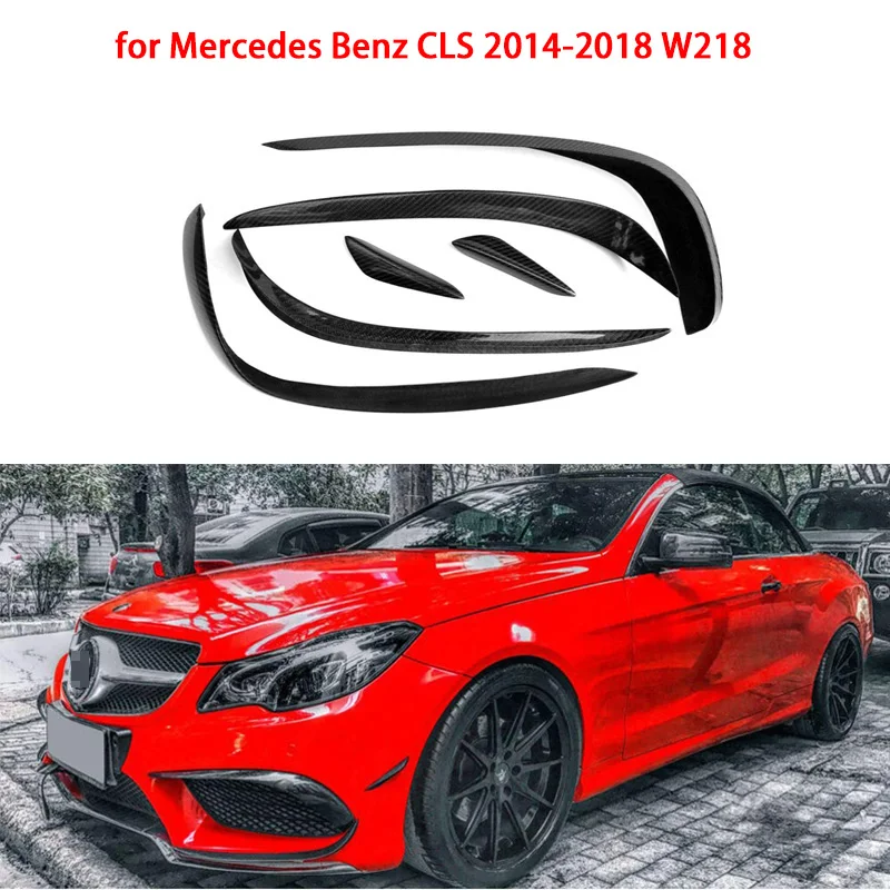 Передний Воздушный нож для губ из углеродного волокна автомобильный передний