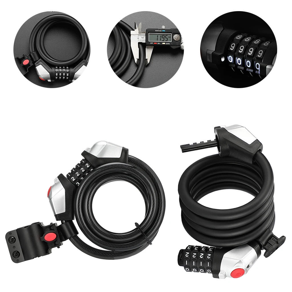 Велосипед тросиком высокий уровень безопасности 4 цифры по ценам от