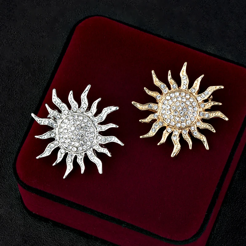 Лидер продаж брошь для костюма в виде подсолнуха мужчин и женщин