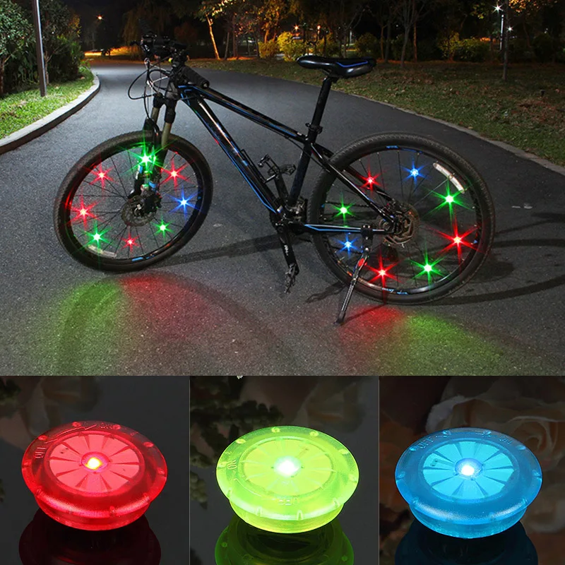 

2pcs Bike Wheel Lights Bicycle Spokes Light Super Bright Tyre Wire Lamp with Flash Mode BHD2