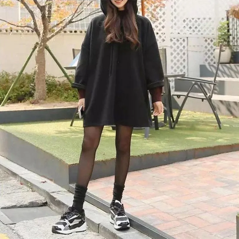 Модная кофта с длинными рукавами и буквенным принтом Harajuku из хлопка для девочек