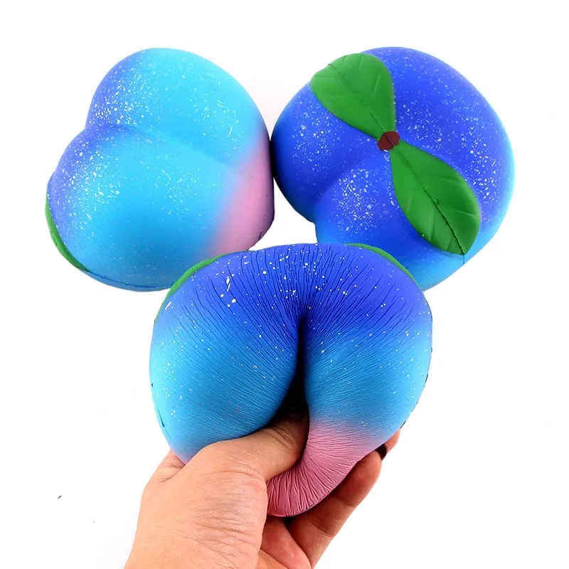 

11CM Galaxy Honey Peach Cream Scented Squishy Slow Rising Squeeze Strap Kids Toy K0282