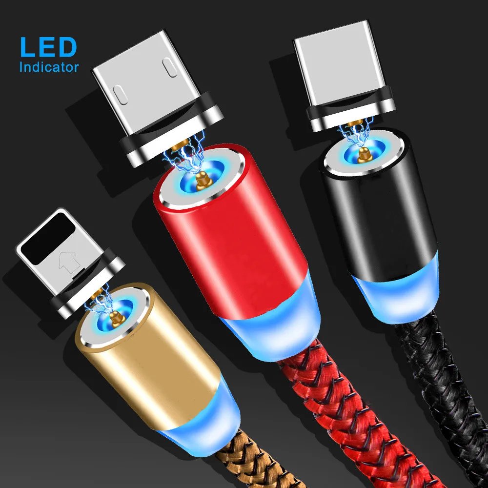 Магнитный кабель Sindvor 1 м Быстрая Зарядка Micro USB Type C зарядное устройство для iPhone 11 XR
