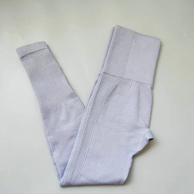 Gray Blue Бесшовные штаны для йоги леггинсы с высокой талией женские спортивные Леггинсы пуш-ап леггинсы фитнес-Одежда Беговые легинсы для тренировок - Цвет: Gray Blue
