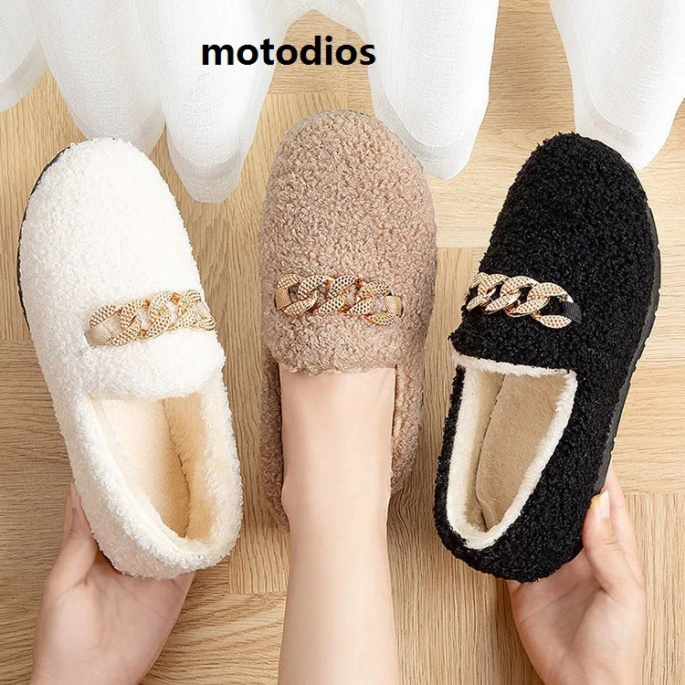 

Women's Flat Cotton Shoes 2021 New Winter Outdoor Wear All-match Flat Shoes, Shallow Mouth Curled Edamame Cotton Shoes Women