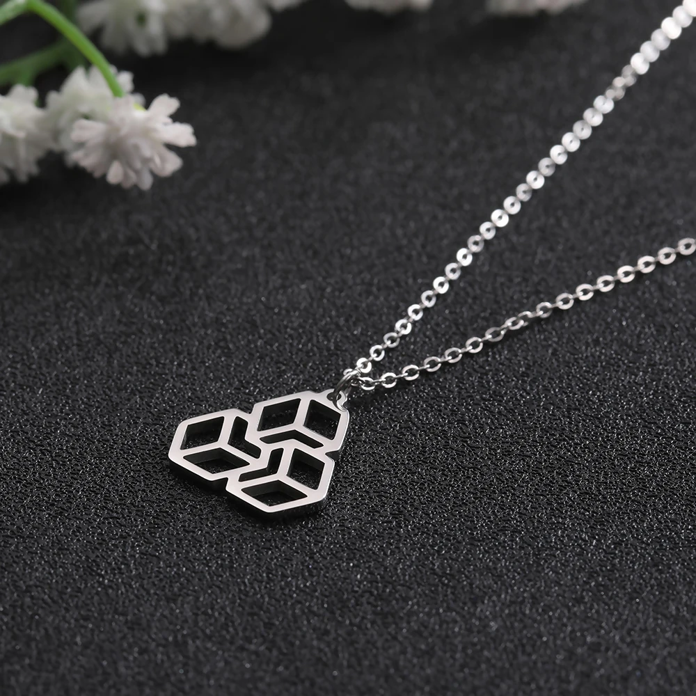 Кулон COOLTIME из нержавеющей стали модное ожерелье аксессуары трендовые сотовые