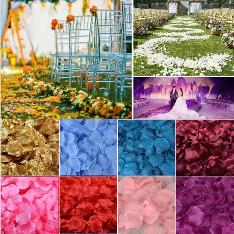 10000 шт. искусственные лепестки роз шелковые цветы сделай сам романтический