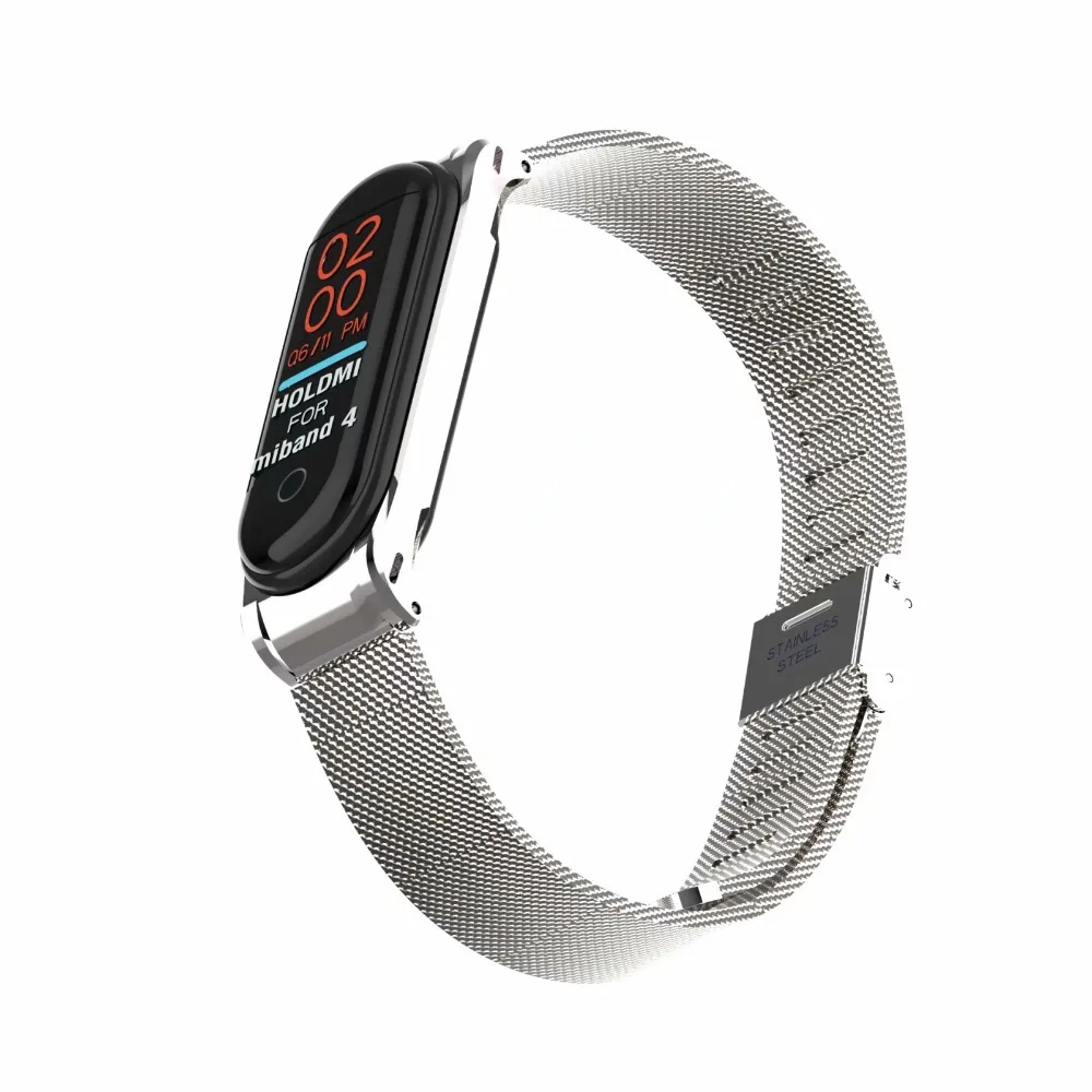 Браслет подходит как для Xiaomi Band 4, так и для 3 наручных металлических часов Smartband Xiomi Xaiomi Xiami Xaomi Xaiomy браслет