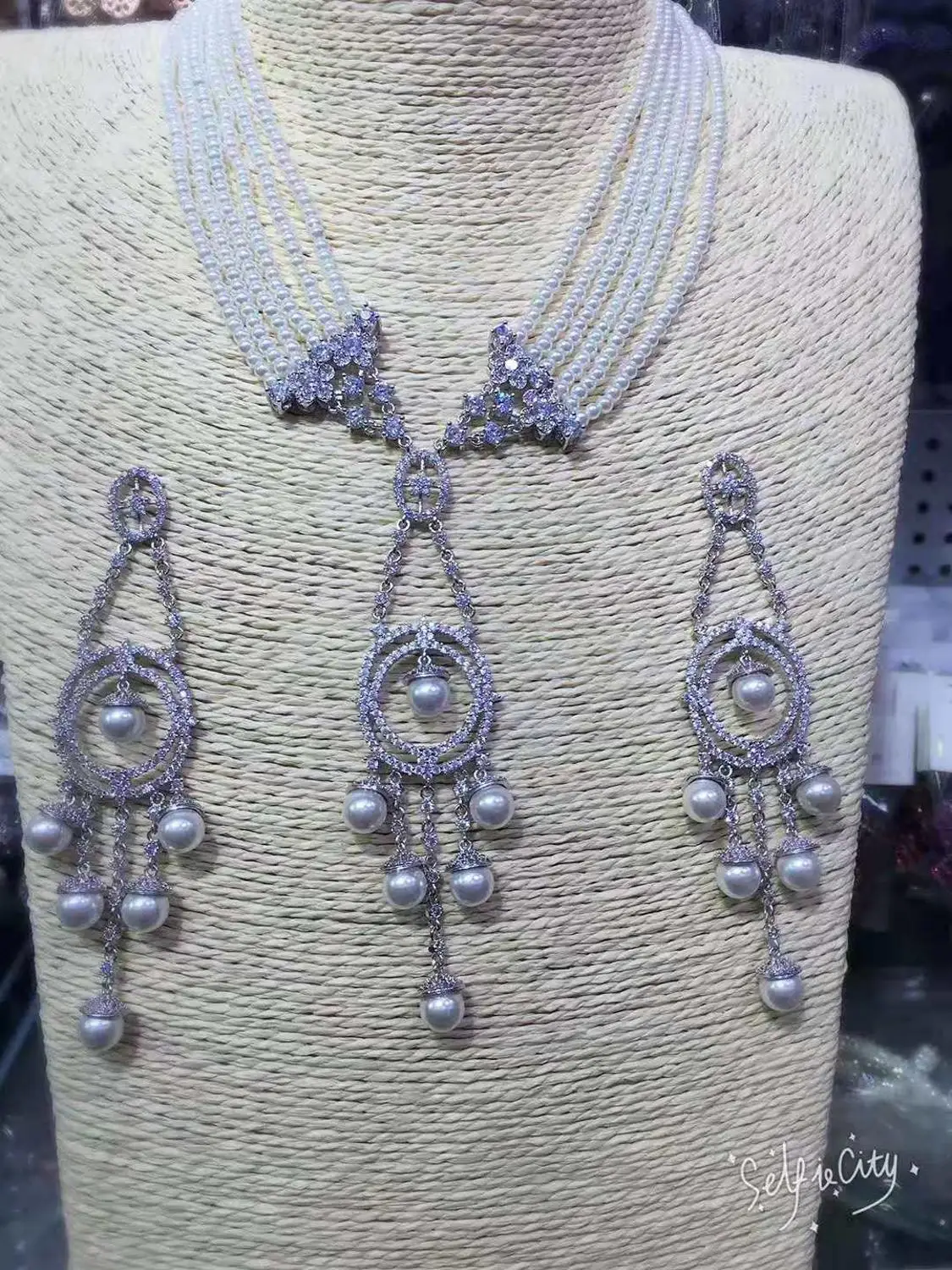 Набор ювелирных изделий сделай сам для женщин роскошное ожерелье с жемчугом