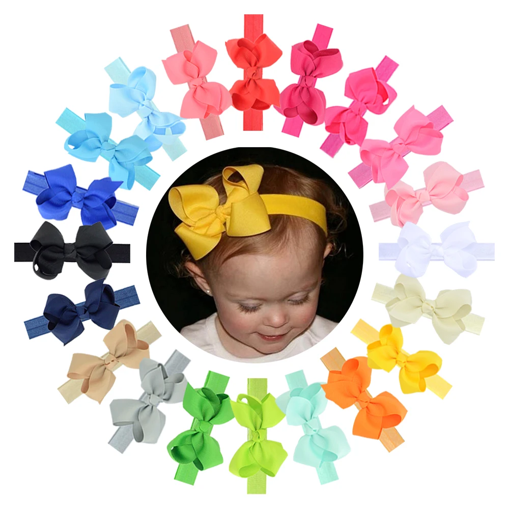 Lazos para el pelo para ni&ntilde;a peque&ntilde;a, diadema de nailon para beb&eacute;, diadema el&aacute;stica para reci&eacute;n nacido, turbante para ni&ntilde;a peque&ntilde;a, accesorios para envolver la cabeza-0