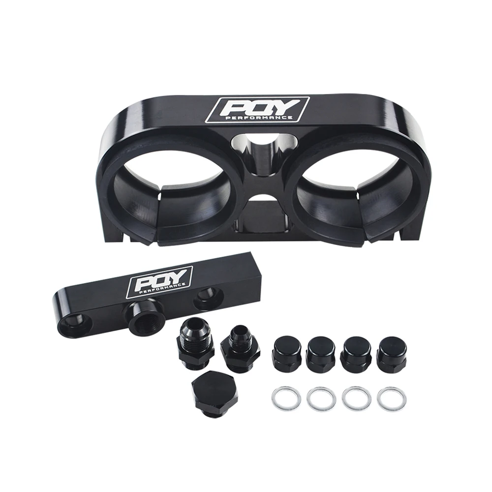 Hypertune двойной Кронштейн топливного насоса заготовка алюминиевая сборка