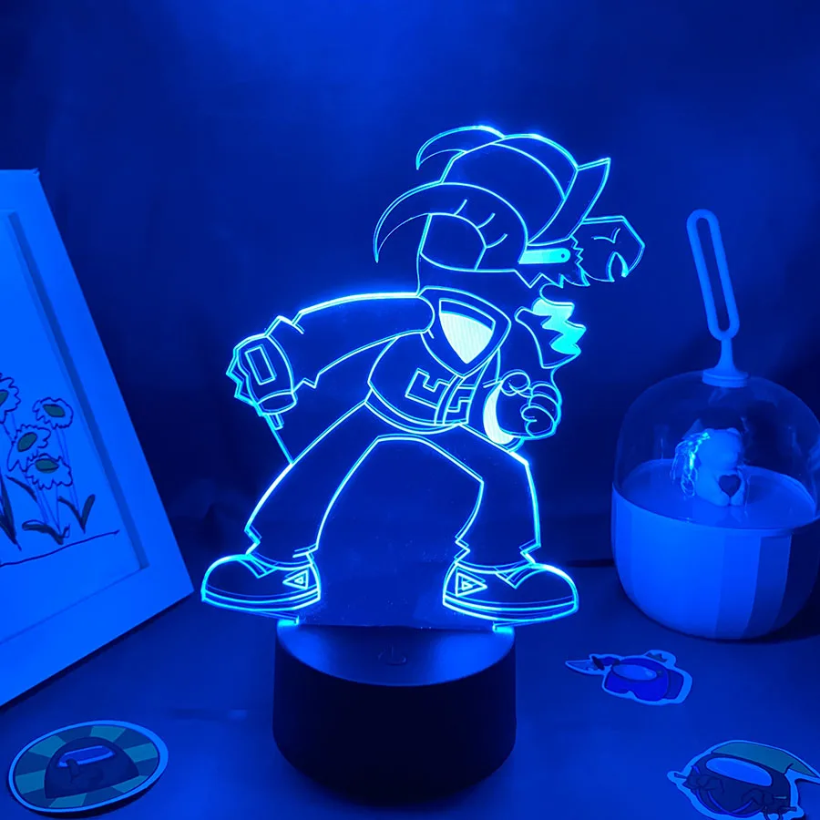 

Game Friday Night Funkin Figure Tabi 3D Led Lamp RGB Night Light Birthday Gifts For Friends Gaming Room Table Colorful Decor fnf