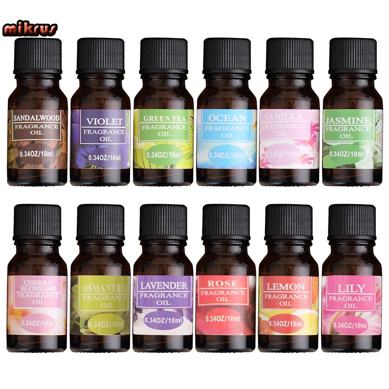 

10ML Essential Oils For Humidifier Diffuser Essential Oils Fragrance Aroma Diffuser Lavender Lemon Sandalwood Cherry Blossoms