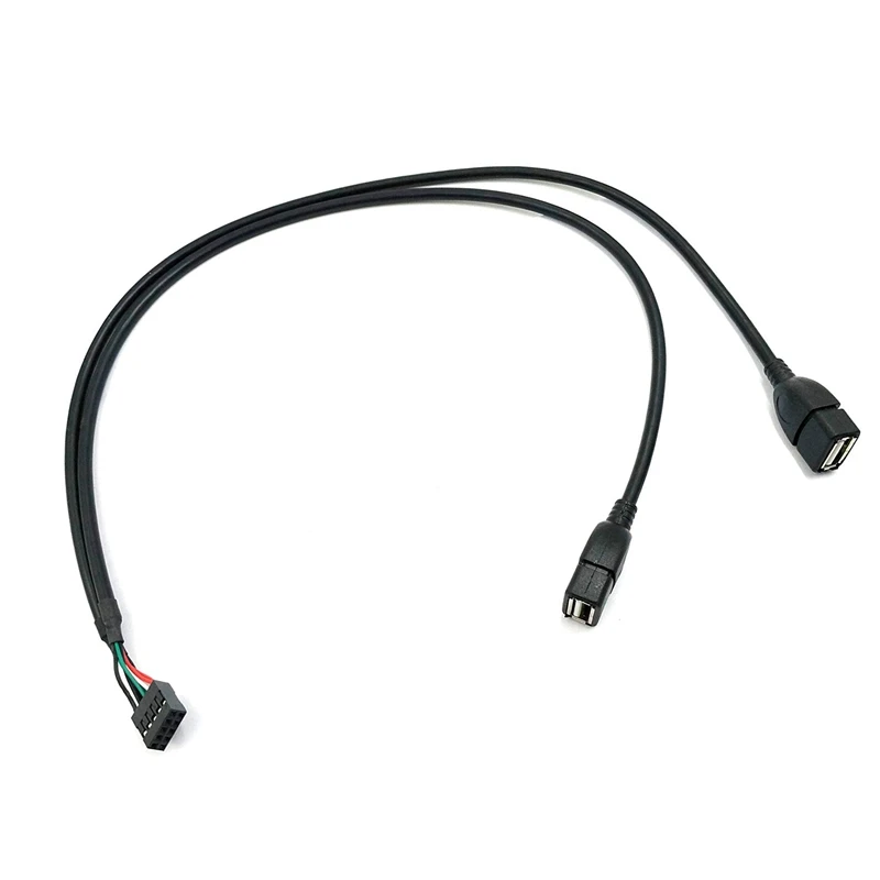 30 см 10 Pin Материнская плата женский заголовок в 2 порта двойной USB 0 Мужской адаптер