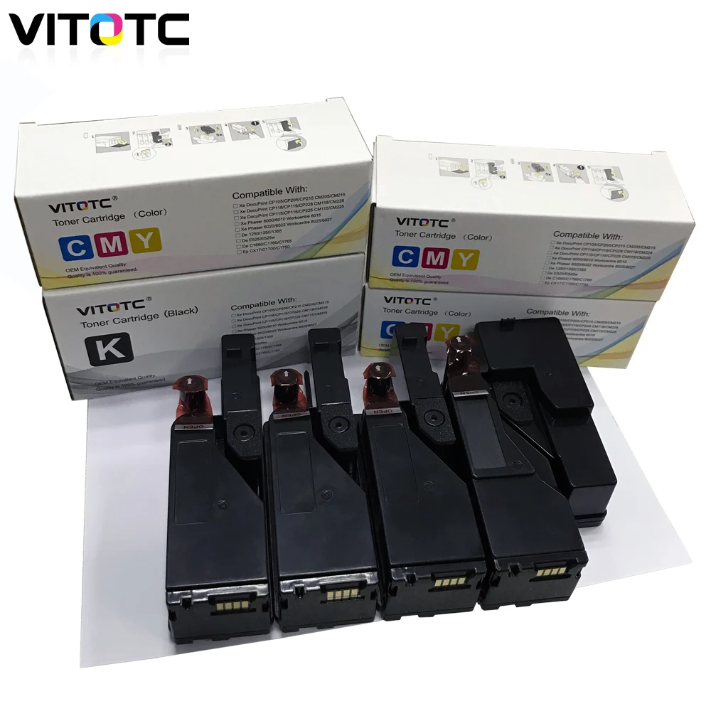 1 комплект картриджей с тонером совместимый для Fuji Xerox DocuPrint CM115 115 Вт CM225w CM225 CP115w CP115