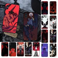 devilman crybaby anime phone case for iphone 13 11 12 pro xs max 8 7 6 6s plus x 5s se 2020 xr cover