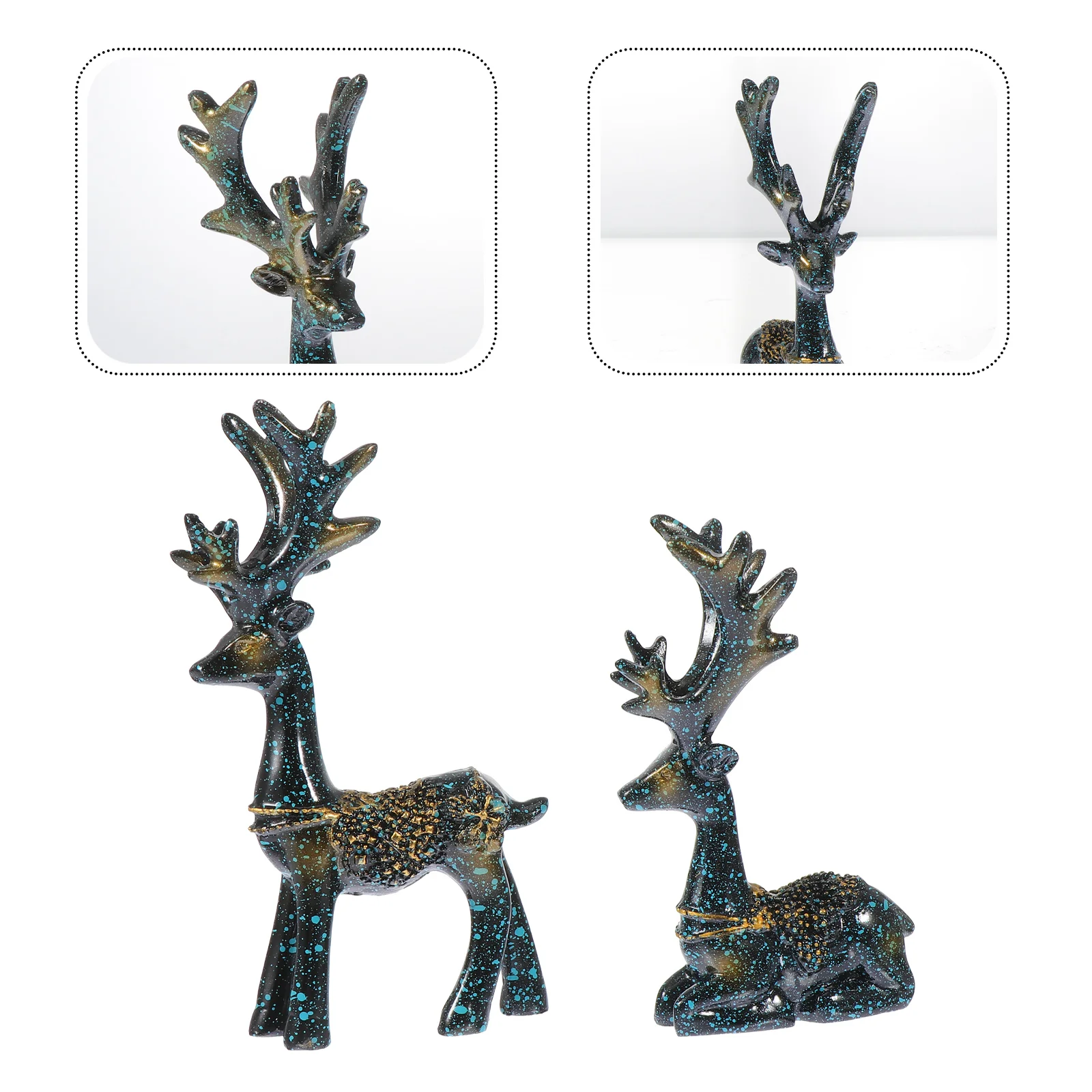1Set Home Lovely Resin Decor Small Elk Shape Adornment Car Interior Ornament | Дом и сад