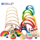 Мини-блок Радужный детский, из натурального дерева