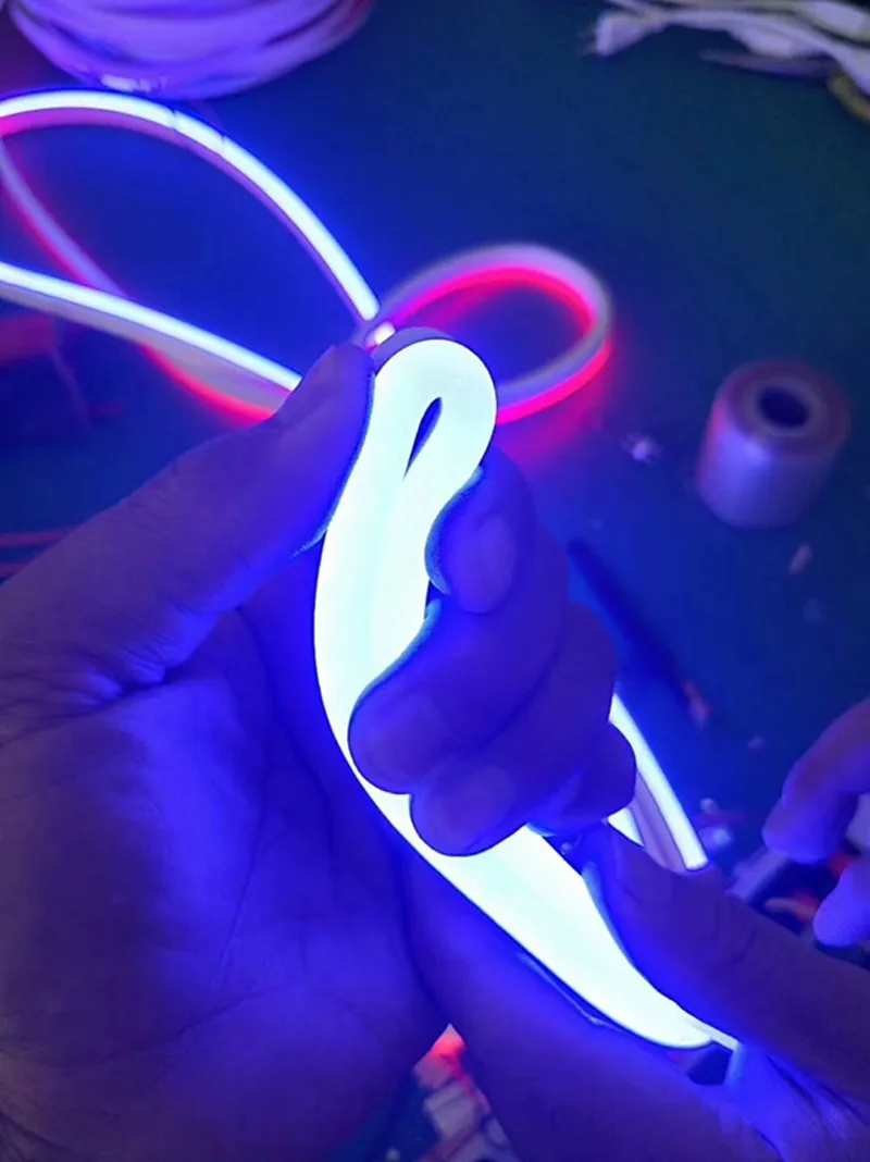 Гибкий силиконовый светодиодный неоновый светильник 12 В постоянного тока