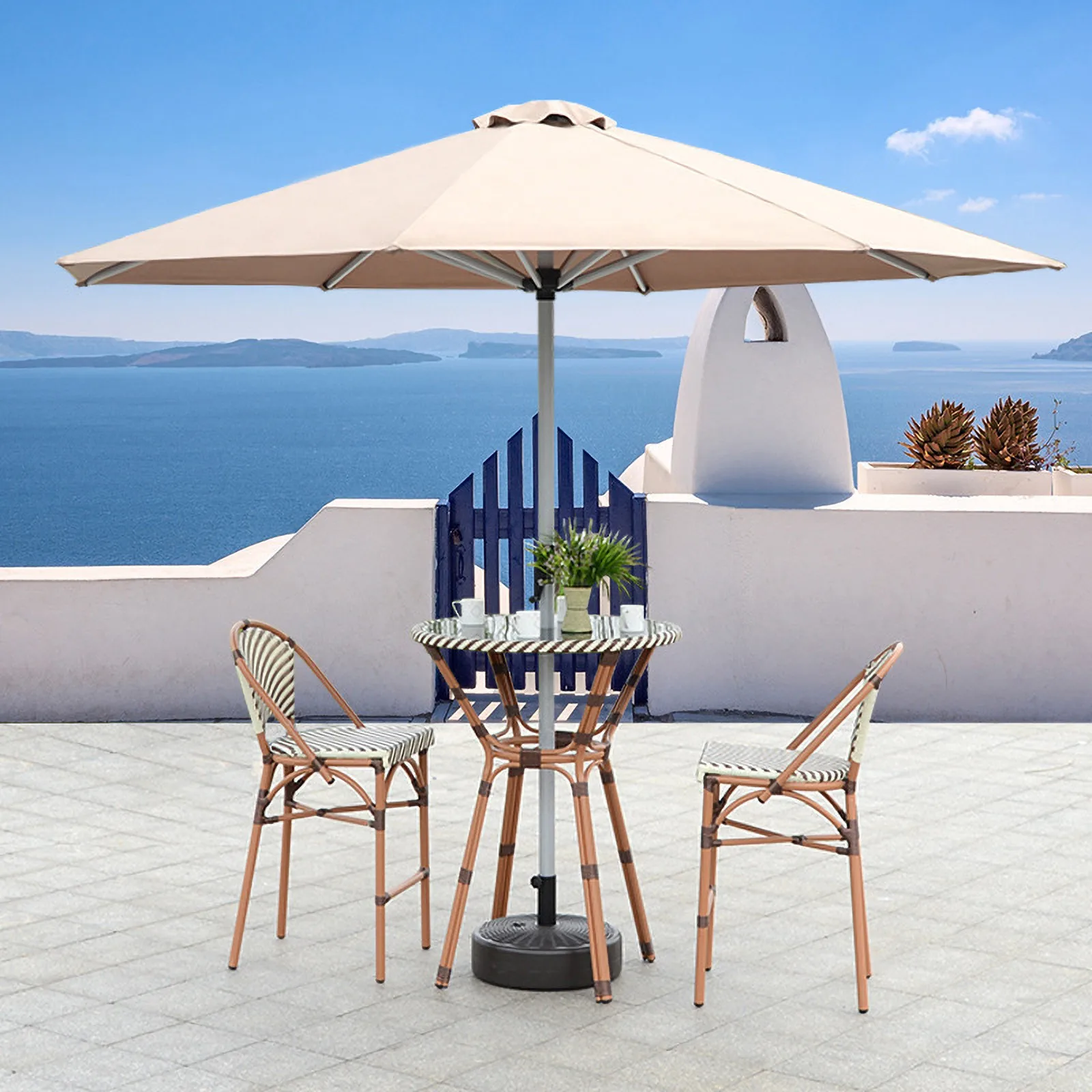 

Awnings Garden Terrace Courtyard Beach Swimming Pool Market Table 6 Rib Umbrella Placeme Sun Protection Shade Cloth