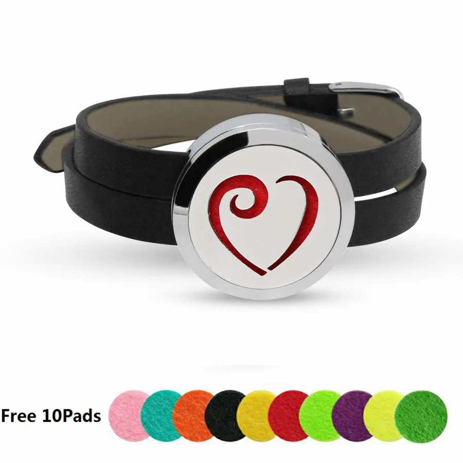 Браслет из нержавеющей стали с диффузором эфирного масла 30 мм 7 цветов | Украшения