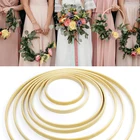 10-40 см бамбукметаллвенок из ротанга кольцо обруч деревянный круг для свадебный цветок невесты венок Пасхальный день рождения подвесные украшения для вечеринки