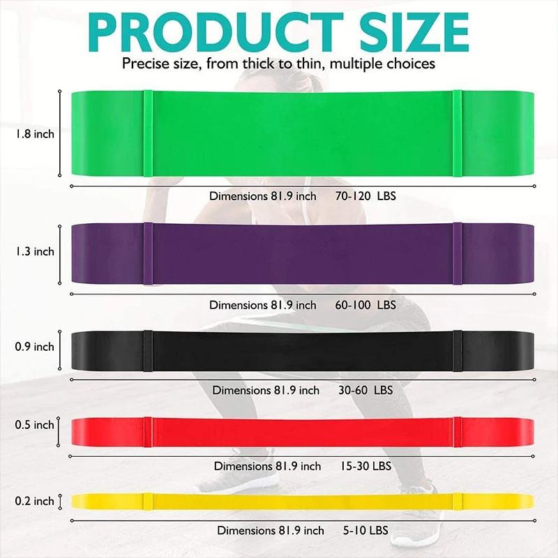 Латексные Эспандеры эластичная лента для упражнений пилатеса фитнеса