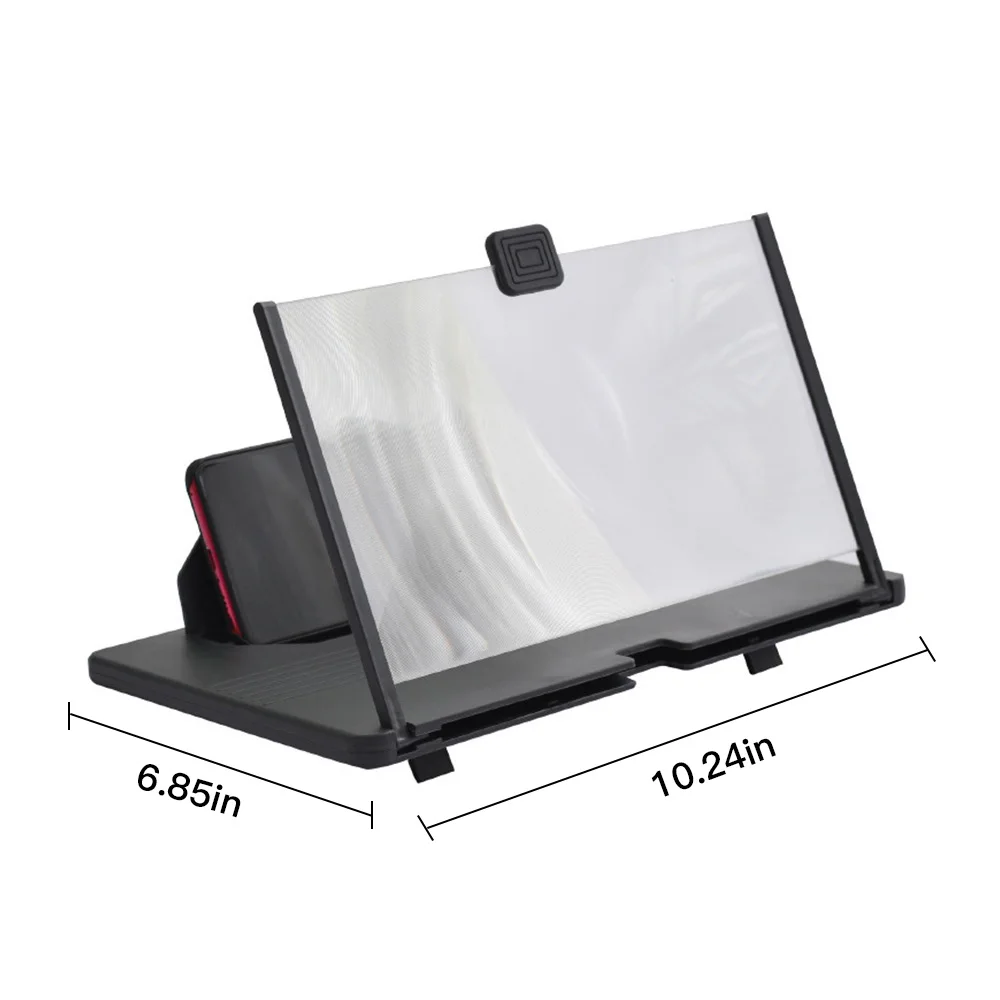 

12 Inch 3D Phone Screen Magnifier Foldable Portable Smartphone Stand Enlarged Magnifier For Smart Phone Hd Video Amplifier