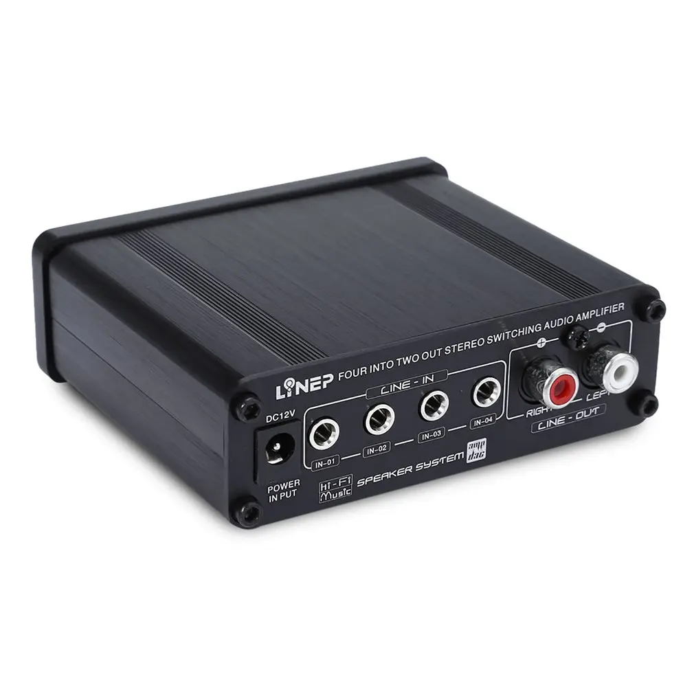 A926 Профессиональный четыре входа и два выхода аудио переключатель сигналов